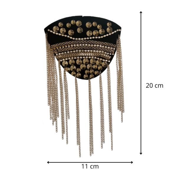 Epaulettes frange en métal modèle 3 – Image 2