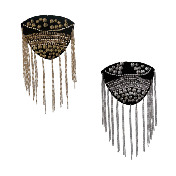 Epaulettes frange en métal modèle 3 – Image 3