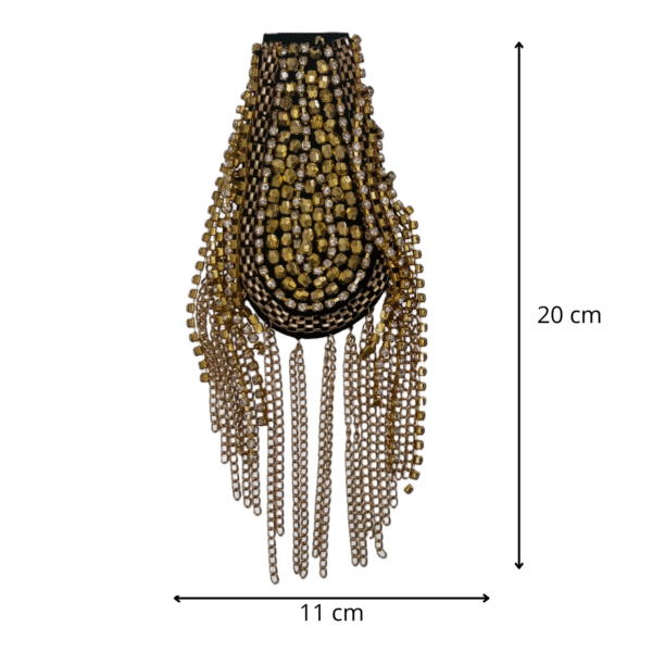 Epaulettes frange en métal modèle 2 – Image 2