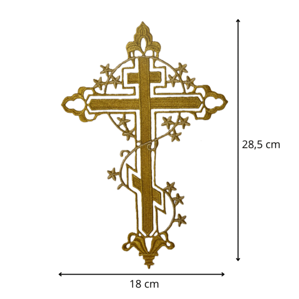 Motif thermocollant brodé Grande croix – Image 2