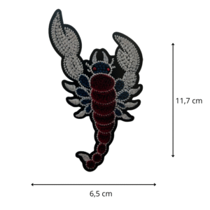Ecusson thermocollant Scorpion rouge