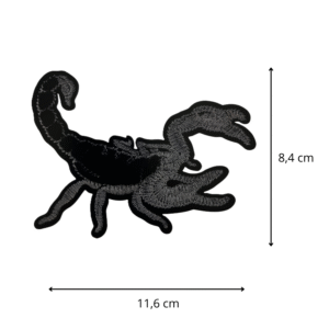 Ecusson thermocollant Scorpion noir