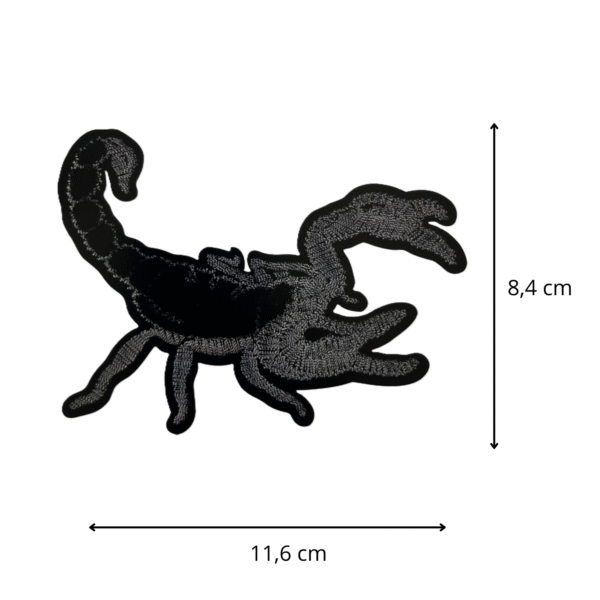 Ecusson thermocollant Scorpion noir