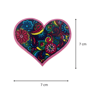 Ecusson thermocollant Cœur rose