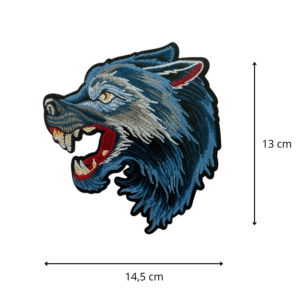Ecusson thermocollant Loup bleu