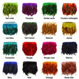 Franges Plumes 10 cm