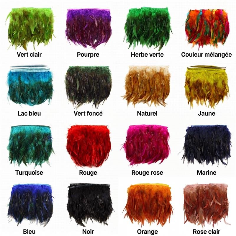 Franges Plumes 10 cm