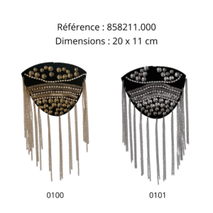 Epaulettes frange en métal modèle 3
