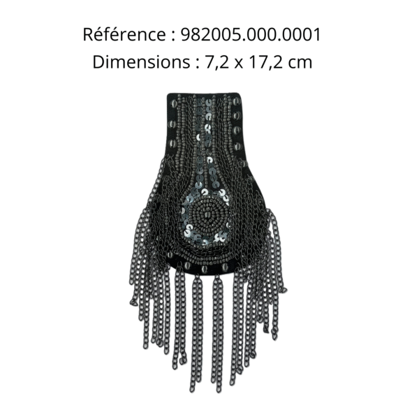 Epaulettes frange en métal modèle 1