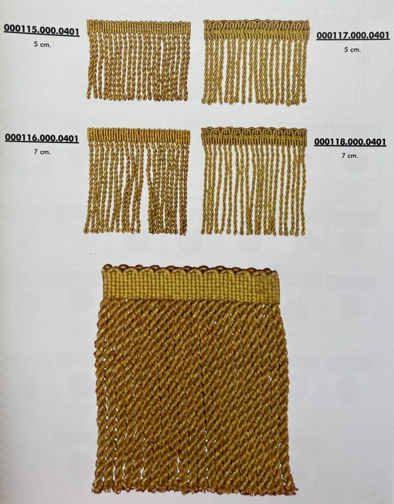 Frange Drapeaux Doré