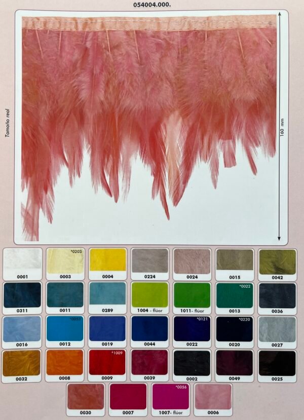 Franges Plumes 16 cm