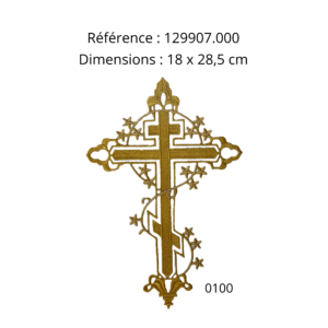Motif thermocollant brodé Grande croix