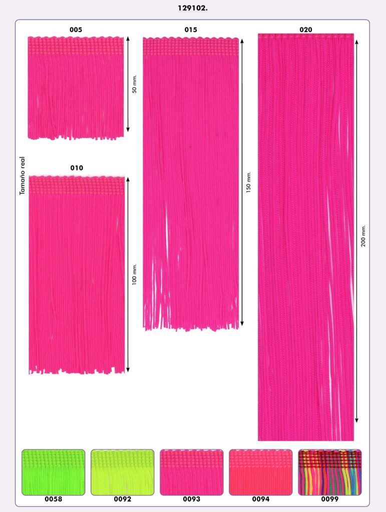 Frange Rayonne fluo