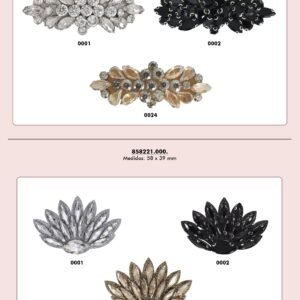 Applique STRASS en cristal véritable