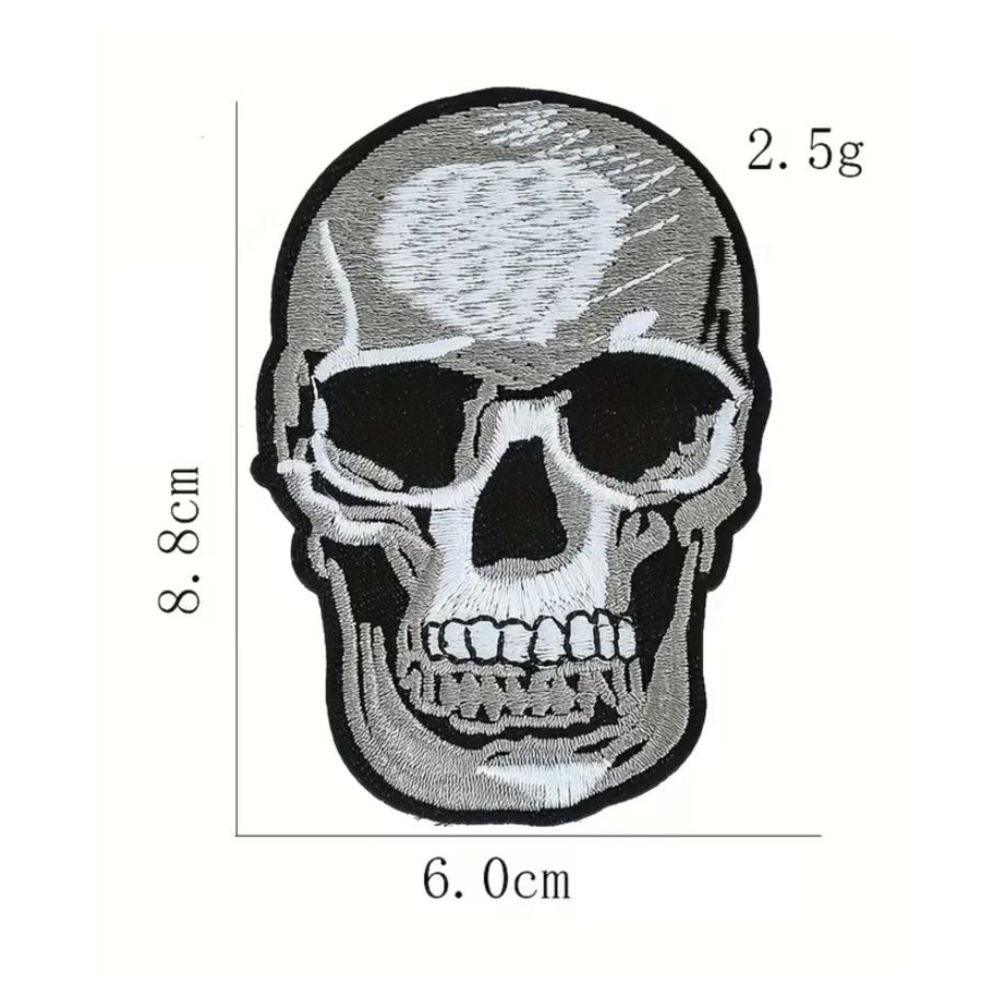 Écusson Thermocollant Tête de Mort