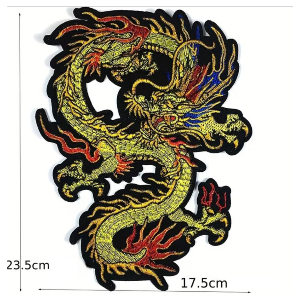 Ecusson thermocollant Dragon Chinois XXL
