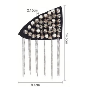 Applique Strass à Franges
