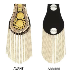 Epaulettes Décorative Chaînes Dorées