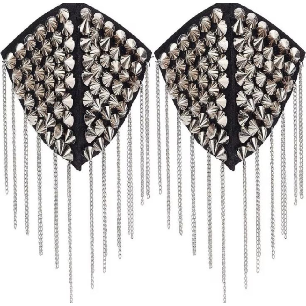 Épaulettes Cloutées à Chaînes