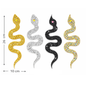 Applique STRASS thermocollante SERPENT