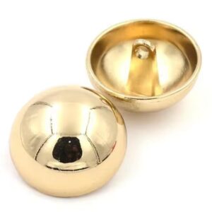 Bouton boule doré inoxydable